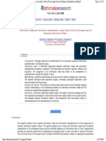 Information Needs and Information Competencies: A Case Study of The Off-Site Supervision of Financial Institutions in Brazil