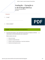 ELT02-M - Avaliação - Geração e Distribuição de Energia Elétrica - Formulários Google