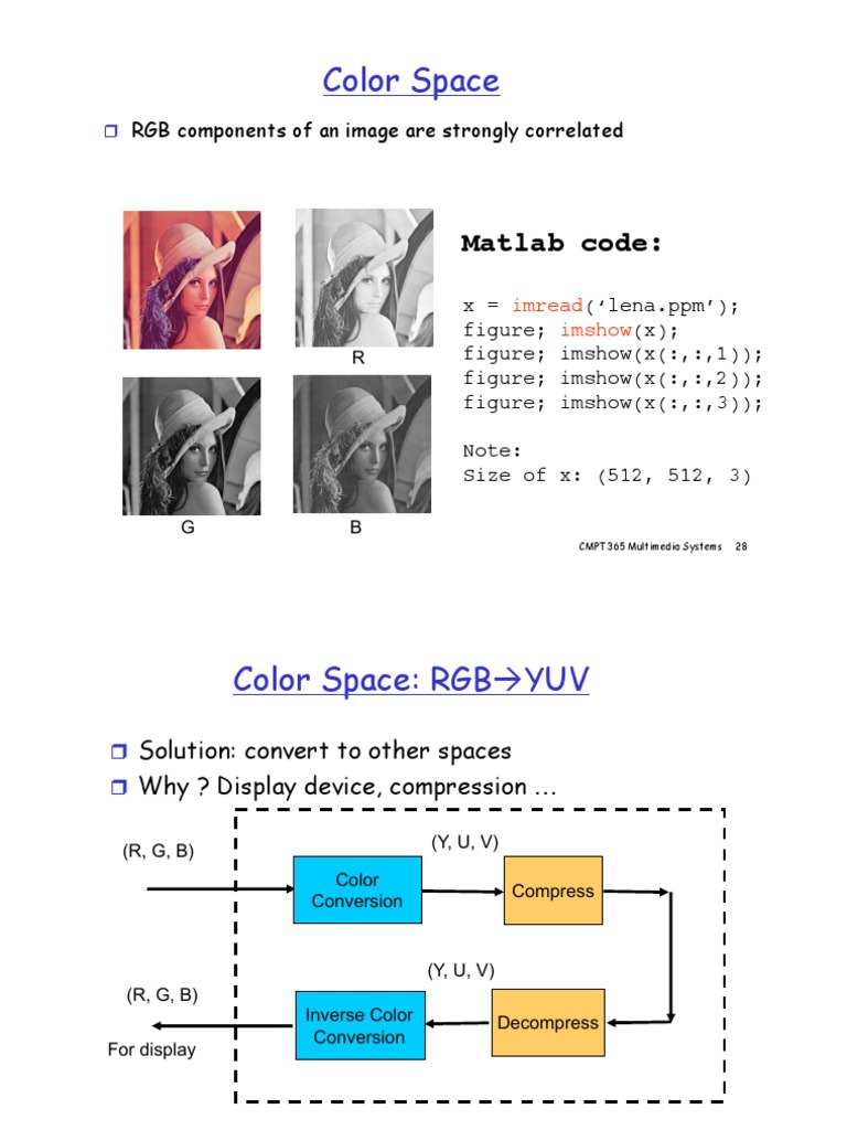 Color Space: Matlab Code | PDF | Rgb Color Model | Color