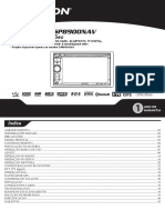 SP8900NAV Manual com TV, GPS e Bluetooth