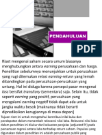 RELEVANSI NILAI BUKU DAN PENDAPATAN