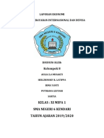 Kelompok 8 Ekonomi Neraca Perdagangan Internasional Dan Devisa