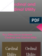 Cardinal and Ordinal Utility UNIT 1