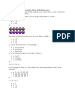 Kumpulan Soal Matematika Kelas 1 SD Semester 1