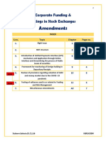 Amendments: Corporate Funding & Listings in Stock Exchanges