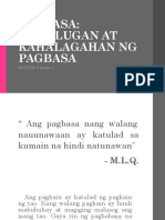 PAGBASA