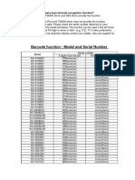 Barcode Fucntion - Model and Serial Number: Does Scanning Software Have Barcode Recognition Function?