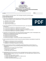 EPP 5 Diagnostic Test S.Y. 2021 2022 Wo Answer Key