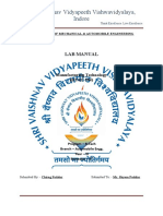 Shri Vaishnav Vidyapeeth Vishwavidyalaya, Indore: Lab Manual