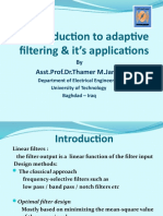 An Introduction to Adaptive Filtering & It’s Applications by Thamer