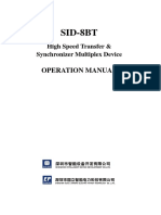 Sid-8bt High Speed Transfer Operation Manual