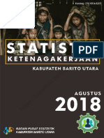 Statistik Ketenagakerjaan Kabupaten Barito Utara Agustus 2018