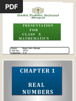 Maths - REAL NUMBERS PDF