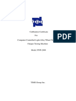 Calibration Certificate PNW-2000