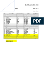 Format Daftar Hadir Peserta Delicio