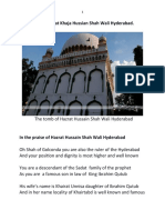 A brief biography  of Hazrat Khaja Hussian Shah Wali Hyderabad
