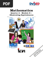 Mathematics: Quarter 2 - Module 8: Illustrating Equivalences