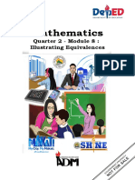 Mathematics: Quarter 2 - Module 8: Illustrating Equivalences
