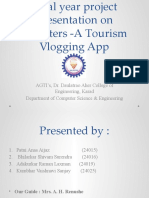 Final year tourism vlogging app project presentation