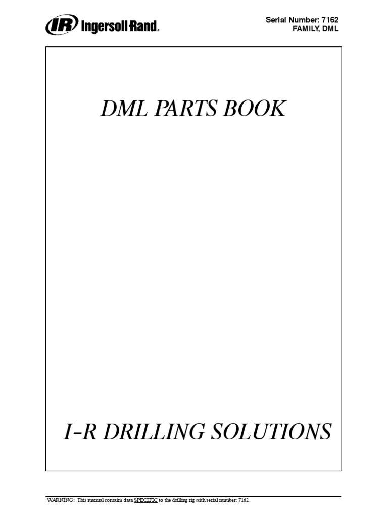 DML Parts Manual for Serial 7162 | PDF | Vehicles | Equipment
