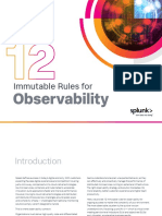 Immutable Rules For: Observability