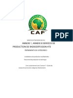 CAF TV Services - Schedule 1, Appendix B - Host Broadcast Requirements - Category 3