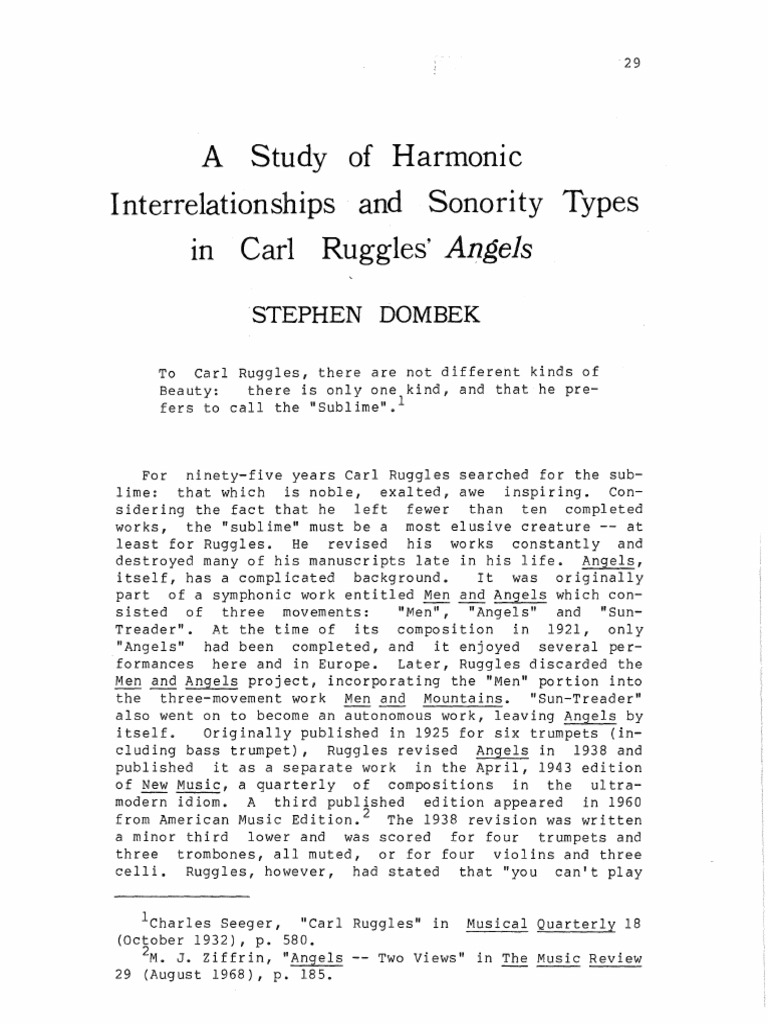 Stephen Dombeck - A Study of Harmonic Interrelationships and Sonority ...