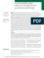 Evidence-Based Guideline Update: Plasmapheresis in Neurologic Disorders