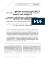 Acute Hepatopancreatic Necrosis Disease (AHPND) Outbreaks in Cultured in The Philippines