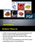 Mineral: Yudi Prasetyo Handoko Kimia Hasil Perikanan Sekolah Tinggi Perikanan 2020