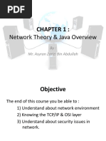 Network Theory & Java Overview: By: Mr. Asyran Zarizi Bin Abdullah