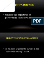 Industry Analysis: What Is The Objectives of Performing Industry Analysis?