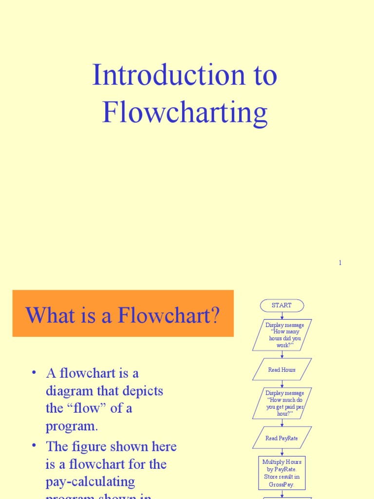 Introduction To Flowcharting | PDF | Control Flow | Sequence