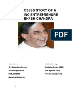 A Sucsess Story of A Budding Entreprenure Subhash Chandra