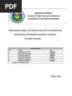 Web Based Family-Student Follow Up System For Haramaya University Modeln School Test Plan Document