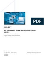 ACS450 PC Software For Burner Management System LMV5... : Operating Instructions