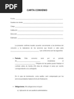 Carta Para Convenio  Titulo academico  Educación 