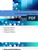 Association Analysis: Patterns Association Analysis: Patterns
