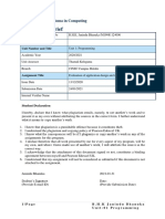 HND Computing Assignment Brief