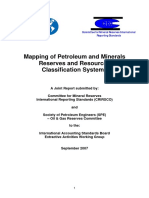 Mapping of Petroleum and Minerals Reserves and Resources Classification Systems