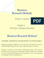 Chapter 1 The Role of Business Research