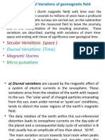 Temporal Varions& Magnetic Field