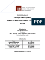 Strategic Management Report On Tianwan Nuclear Power Plant China