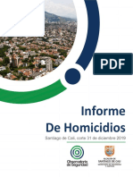 Informe Anual 2019 Homicidios en Cali