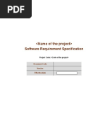 Template Software Requirements Specification v1.0