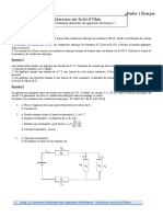 Chap. 2. Exercices Sur La Loi D'ohm