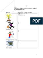 Worksheet 1 - Forms of Energy