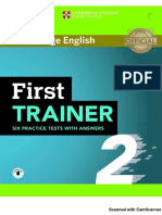 Cambridge English First Trainer 2 Six Practice Tests With Answers