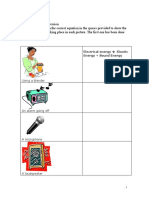 Worksheet 3 - Energy Conversion