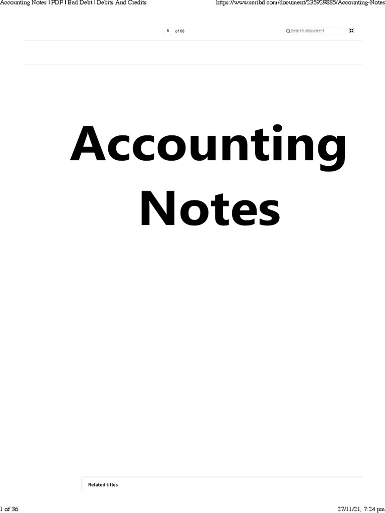 Accounting Notes PDF Bookkeeping Banks